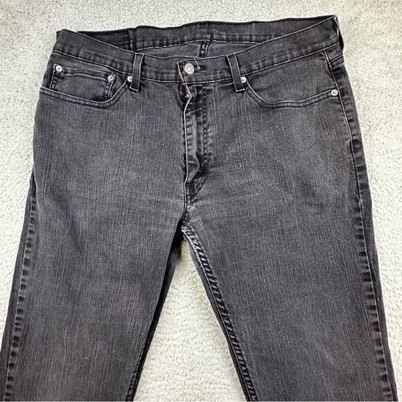Levis 559 Jeans Mens 36 Relaxed Straight‎ Leg Charcoal Wash Denim Outdoor Casual - Picture 2 of 15